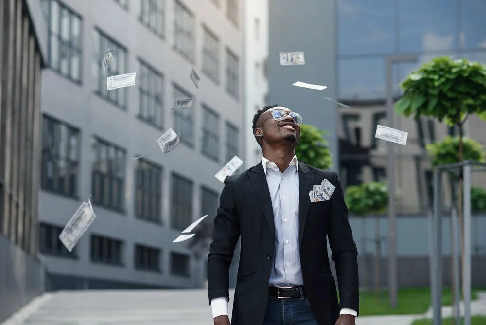Why Mobile Crypto Casino Games Are Taking the Lead 1 Smiling african-american male